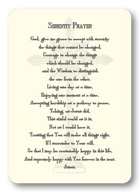 Religious Enclosure Cards Stationery Maison de Papier Serenity Prayer 