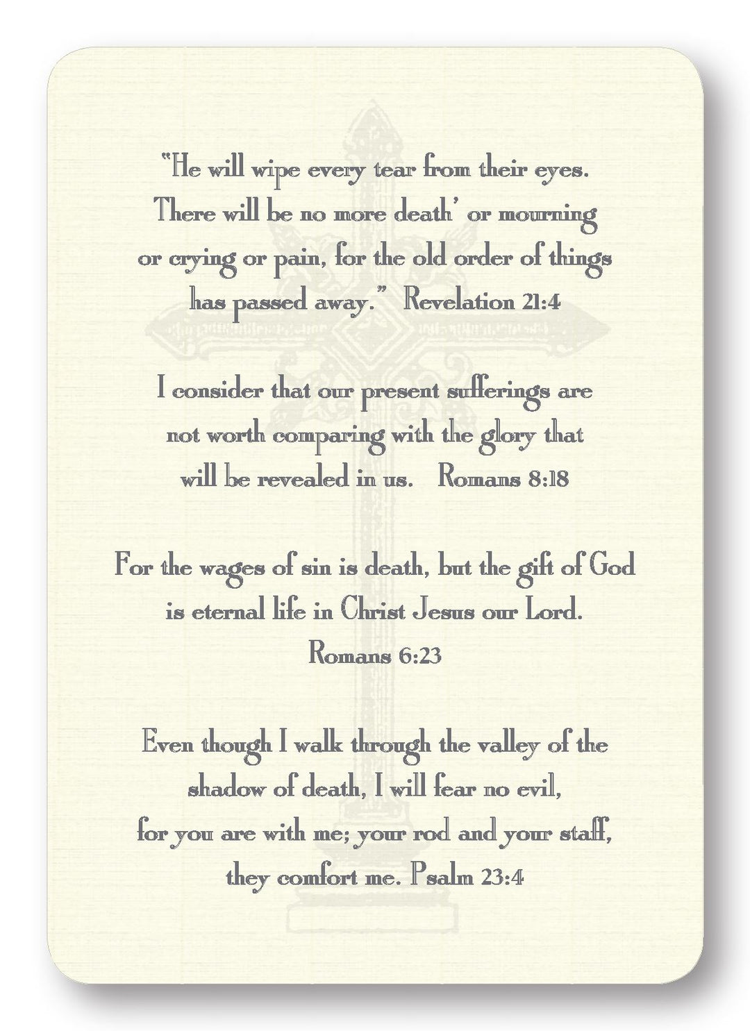 Religious Enclosure Cards Stationery Maison de Papier Verses for Grief 