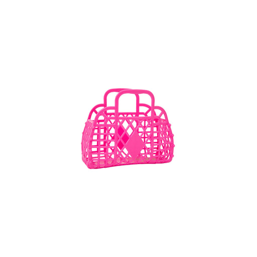 Retro Basket Tote - Mini Bags and Totes Sun Jellies Berry Pink 