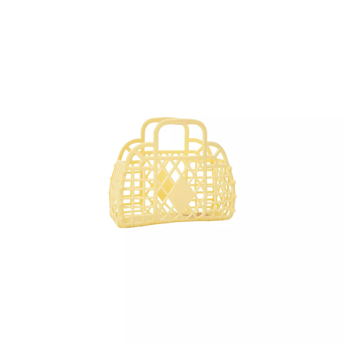 Retro Basket Tote - Mini Bags and Totes Sun Jellies Yellow 