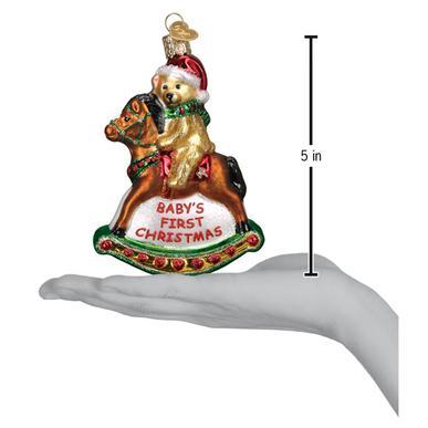 Rocking Horse Baby's First Christmas Ornament Ornament Old World Christmas 