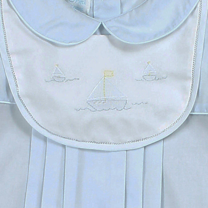 Romper with Sailboat Embroidery Bubble Petit Ami 