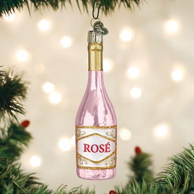 Rose Wine Ornament Ornament Old World Christmas 