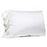 Ruffled Silky Standard Pillowcases pillow case Bella il Fiore White 