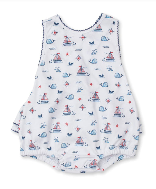 Sails and Whales Ruffle Bubble Girl Bubble Kissy Kissy 
