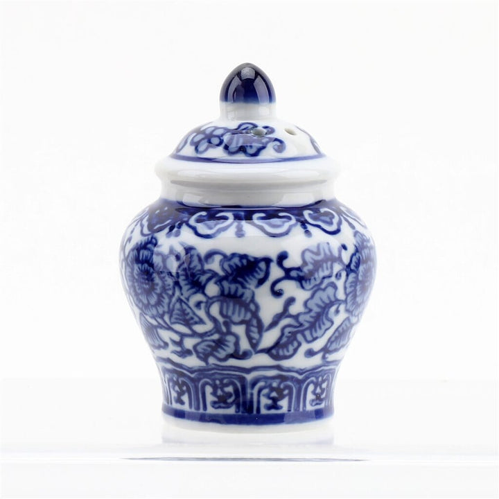 Salt And Pepper Blue And White Jar Salt and Pepper Danny's Fine Porcelain 