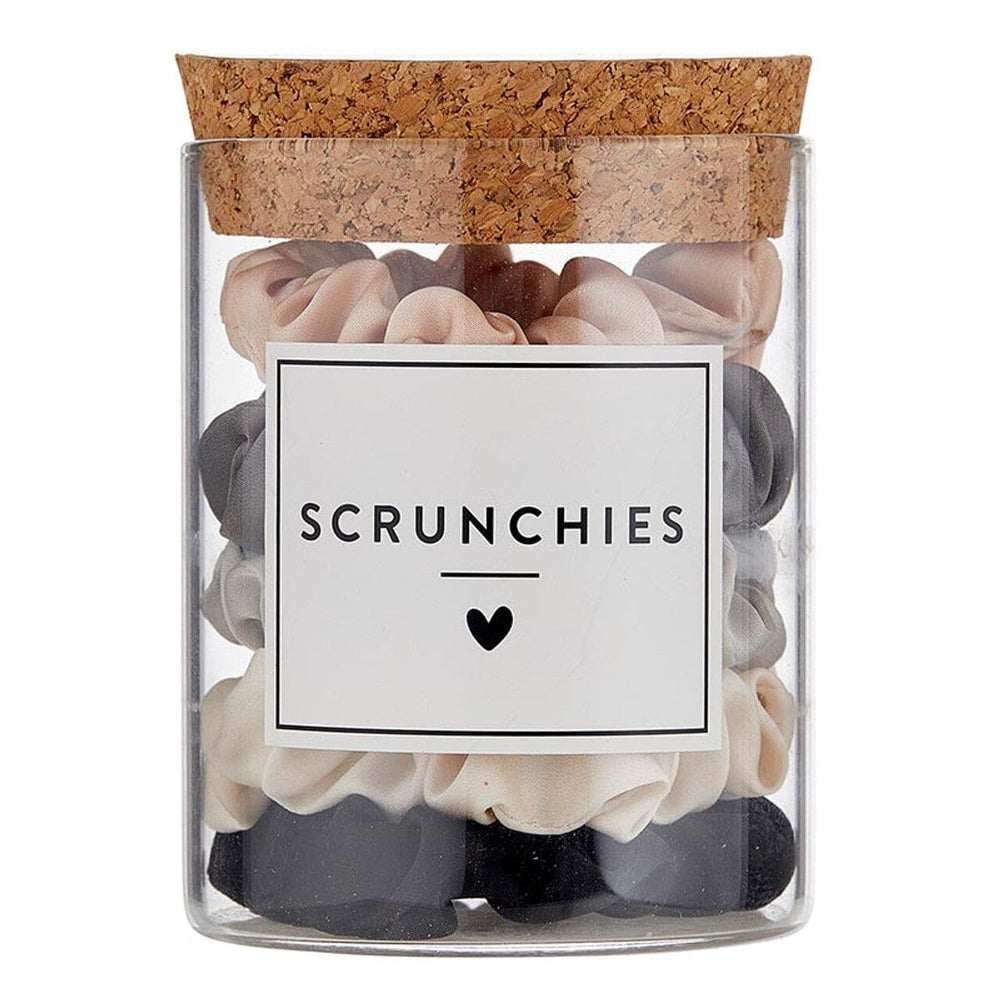 Satin Scrunchies Jar - Large Ivory Ombre Hair Accessories Bella il Fiore 