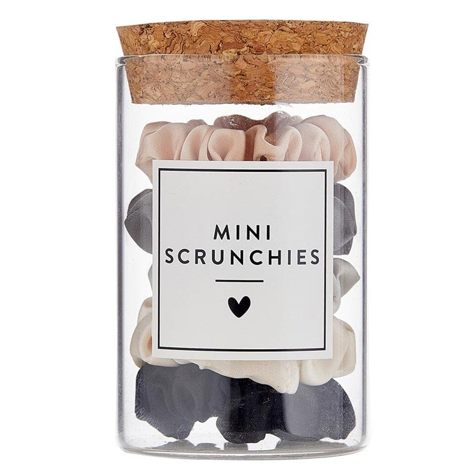 Satin Scrunchies Jar - Small Ivory Ombre Hair Accessories Bella il Fiore 
