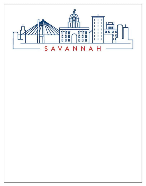 Savannah City Front Notepad Notebooks & Notepads Rosanne Beck 
