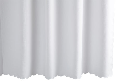 Scalloped Diamond Pique Shower Curtain shower curtain Matouk 