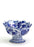 Scalloped Edge Hand-Painted Footed Bowl Serving Piece Two's Company Florals 