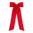 Scalloped Grosgrain Bow with Streamer Tails - Medium Hair Bows WeeOnes Red 
