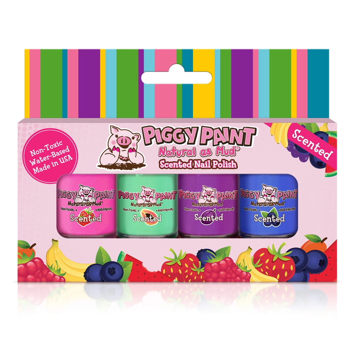 Scented Fruit Fairy Set 4 Polish - Gift Set Nail Polish Piggy Paint 