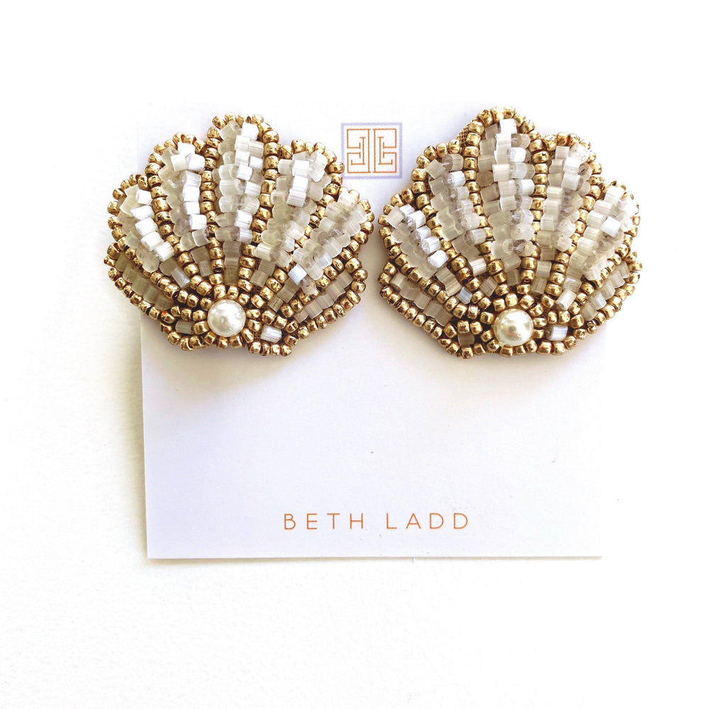 Seashell Stud Earrings Earrings Beth Ladd 