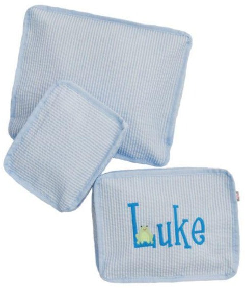 Seersucker Stacking Set Cosmetic/Accessories Bags OhMint