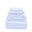 Seersucker Stacking Set Cosmetic/Accessories Bags OhMint Light Blue