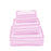 Seersucker Stacking Set Cosmetic/Accessories Bags OhMint Light Pink