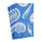 Shells Paper Guest Towel Napkins in Ocean Blue Paper Napkins Caspari 