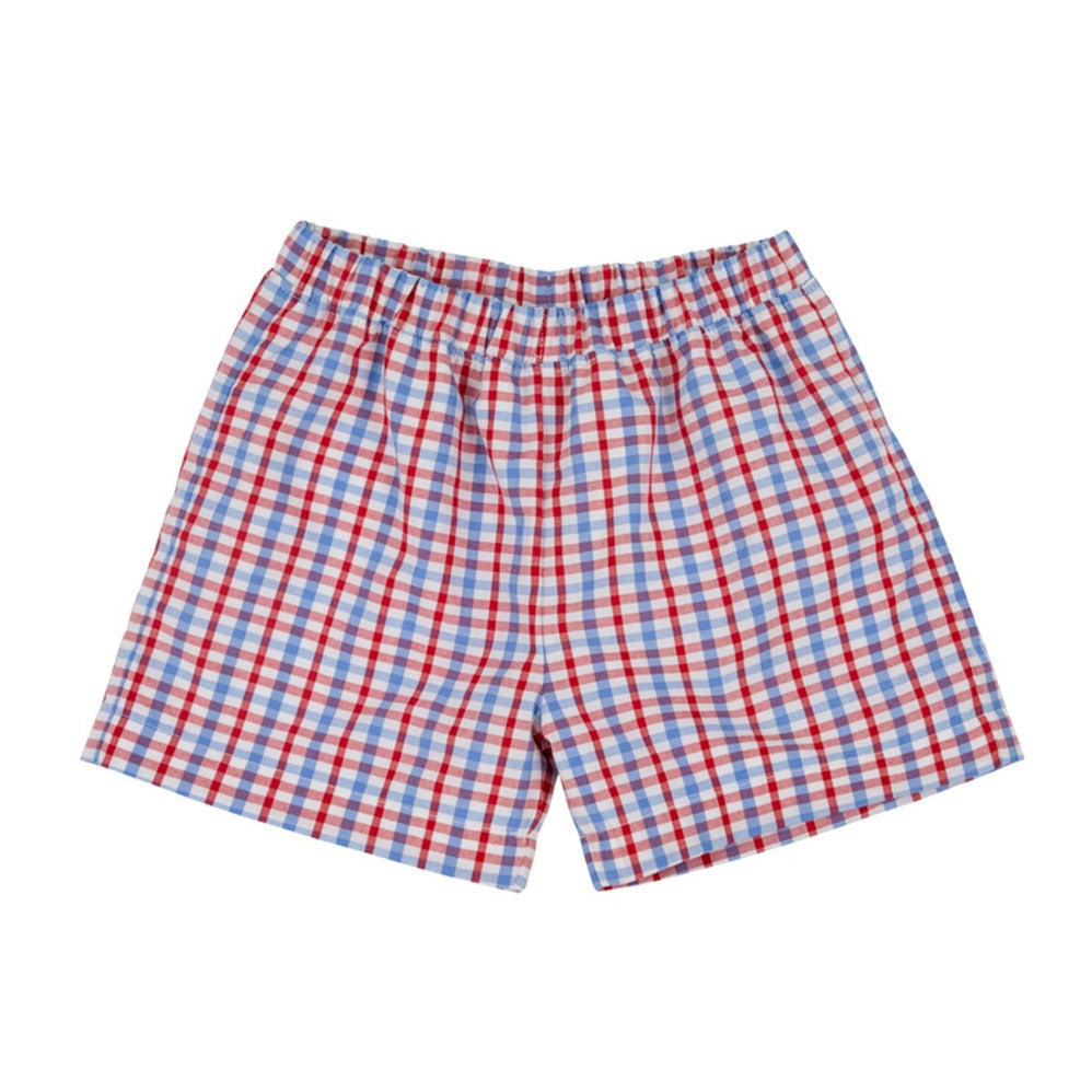 Shelton Shorts - Provincetown Plaid Boy Shorts Beaufort Bonnet 