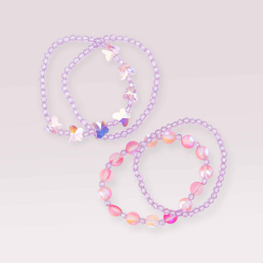 Shimmer Butterfly Bracelet Set Costume Jewelry Great Pretenders 
