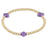 Signature Cross 3mm Bead Bracelet Bracelet eNewton Purple 