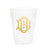 Single Initial Frosted Cups in GOLD Shatterproof Cups Print Appeal D 
