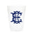 Single Initial Frosted Cups in NAVY Shatterproof Cups Print Appeal E 