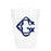 Single Initial Frosted Cups in NAVY Shatterproof Cups Print Appeal G 