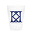 Single Initial Frosted Cups in NAVY Shatterproof Cups Print Appeal K 