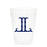 Single Initial Frosted Cups in NAVY Shatterproof Cups Print Appeal L 