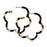 Skinny Blonde Tortoise Doodle Hoop Earrings Earrings St. Armands Designs 