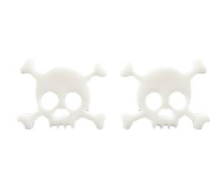 Skull and Bones Earrings Earrings Golden Stella 