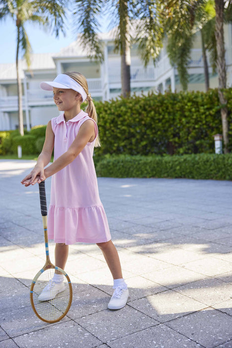 Sleeveless Polo Dress - Pink Dress Little English 