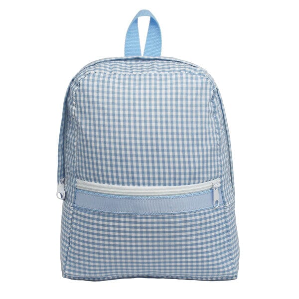 Small Backpack Backpacks Mint Blue Gingham 