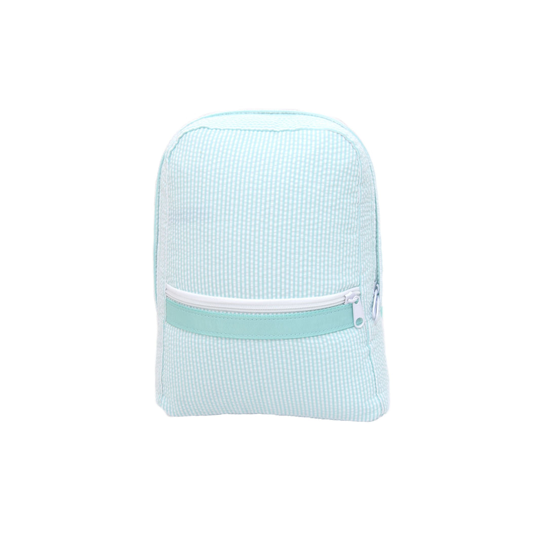 Small Backpack Backpacks Mint Mint Seersucker 