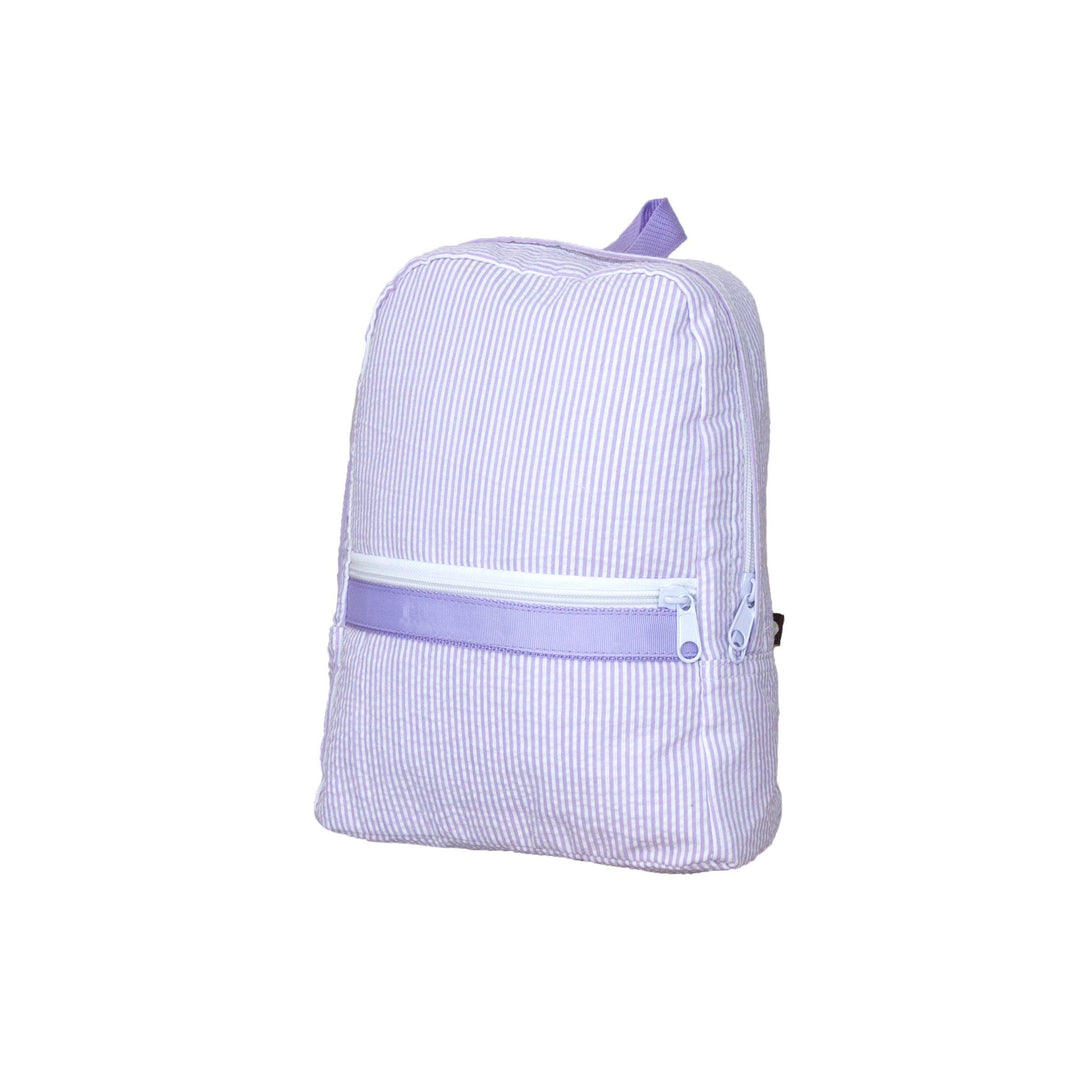 Small Backpack Backpacks OhMint Lilac Seersucker 