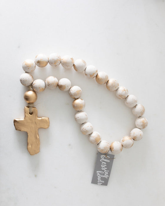Small Blessing Beads - 12" Blessing Beads The Sercy Studio White 