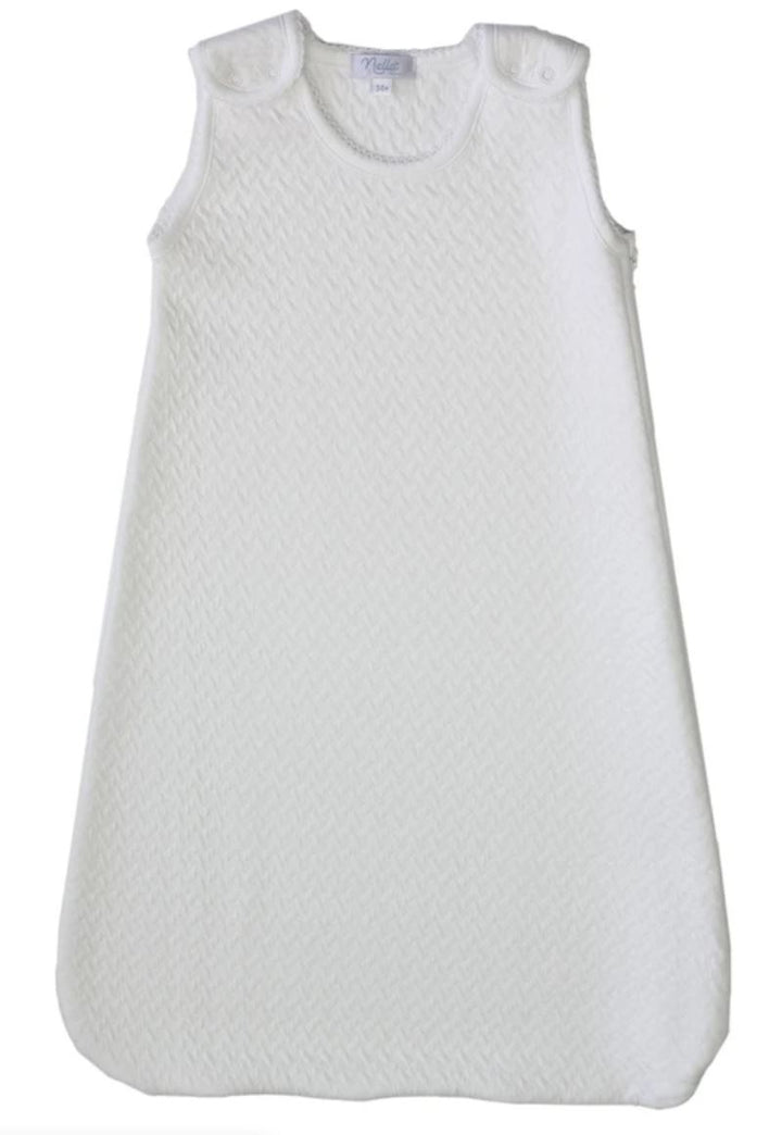 Snap Basket Weave Sleep Sack Sleep Sack Nella Pima White 3-6m 