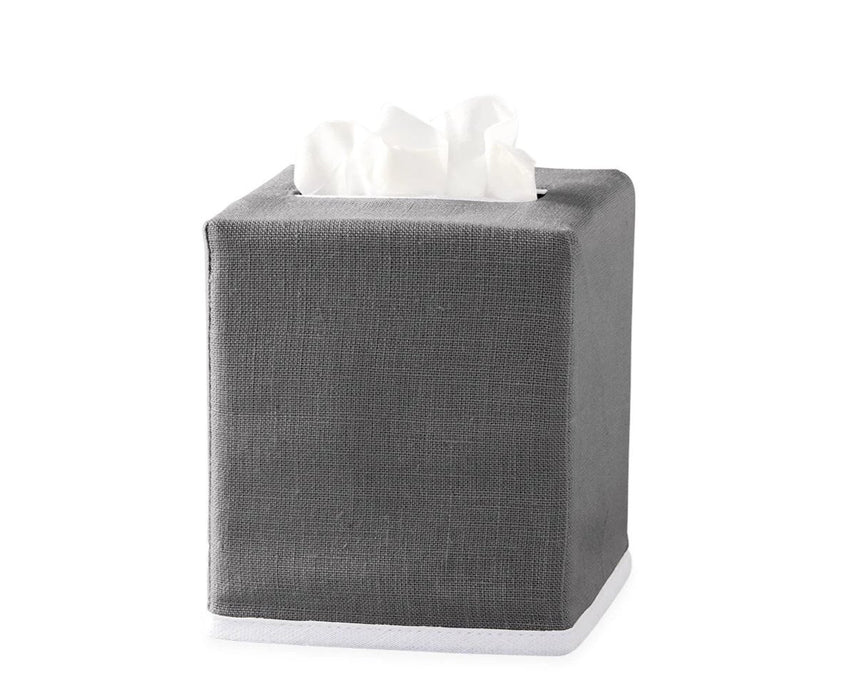 Solid Tissue Box Cover Tissue Box Covers Matouk Smoke Grey