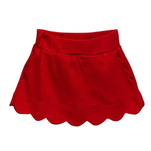 Sophie Scallop Skirt - Red Skirt Proper Peony 
