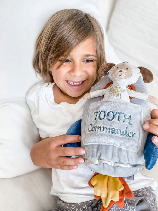 Spaceship "Tooth Commander" Pillow and Doll Set Plush Toy Mon Ami 