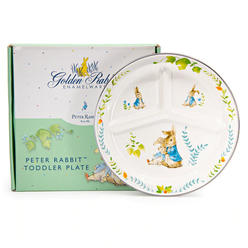 Spring Leaves Toddle Plate Dishes Golden Rabbit 