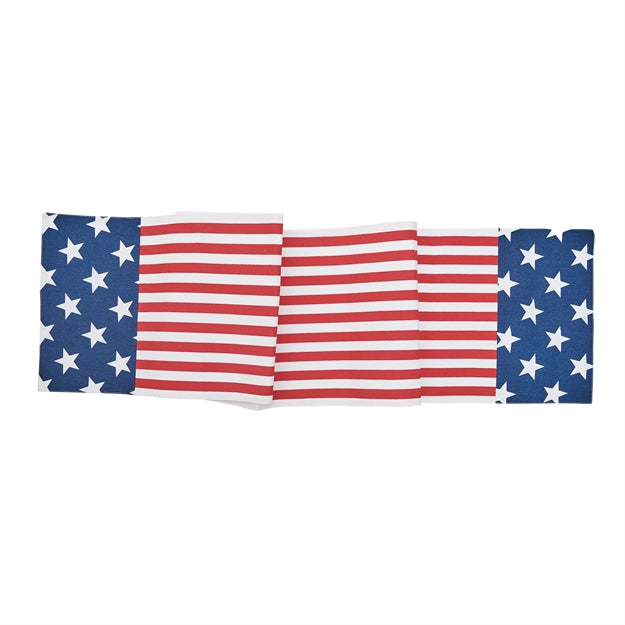 Stars and Stripes Table Runner Table Runners C and F Enterprises 