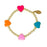 Stars & Hearts Rainbow Stretchy Bracelets Bracelet Tiny Treats and Zomi Gems Scattered Hearts 