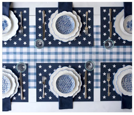 Stars on Blue Placemat Placemats Hester and Cook 