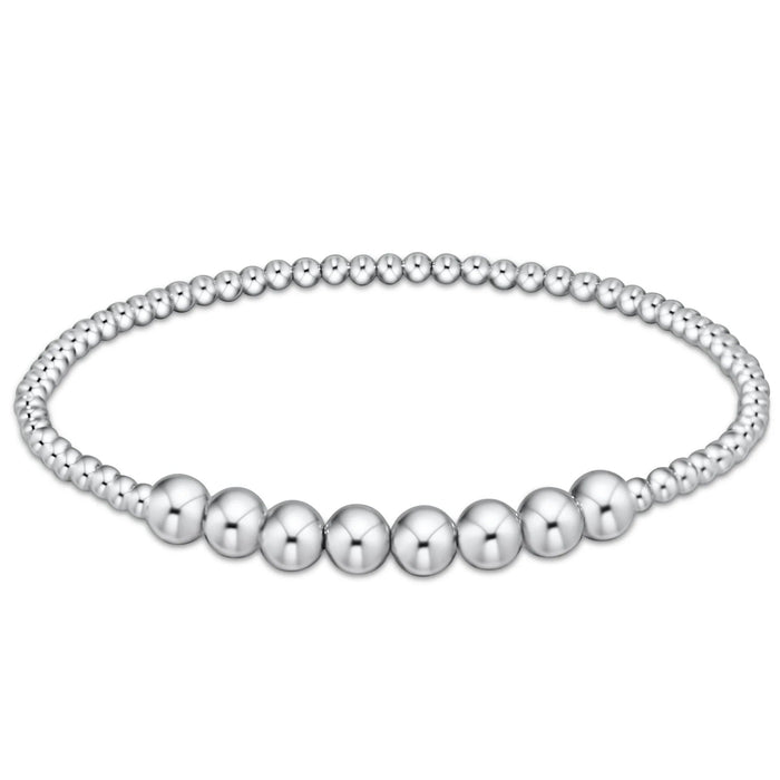 Sterling Silver - Classic Beaded Bliss Bracelets Bracelet eNewton 5mm 