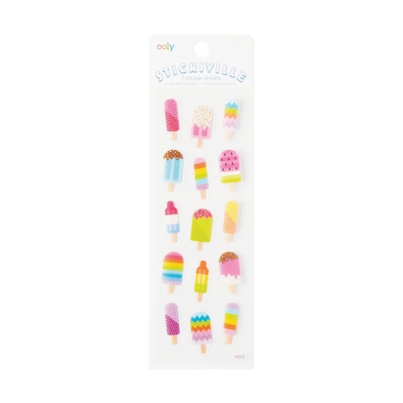 Stickiville Sticker Sheets - Ice Pops Activity Toy Ooly 