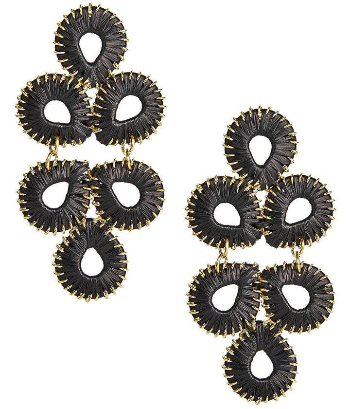 Straw Ginger Earrings Earrings Lisi Lerch Black 