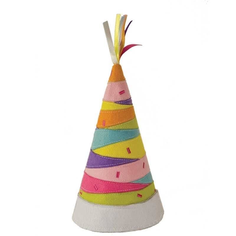 Striped Party Hat Party Hats Groovy Holiday 