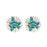 Sunburst Turquoise Stud Earrings Earrings St. Armands Designs 